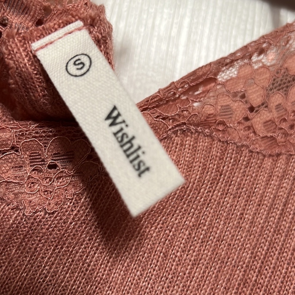 Vici Isn't It Romantic Lace Henley Top - Picture 5 of 7